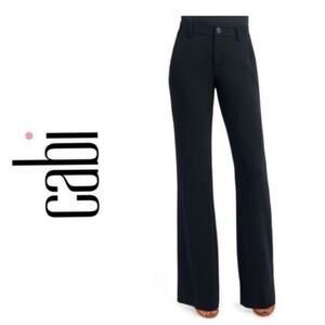 Cabi Pants 14 Black Favorite Trouser Flare Leg Pockets Business Career Work 141L